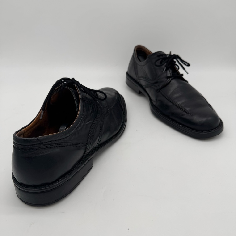 Josef Seibel Douglas Black Leather Oxford Size 45/11-11.5 - Picture 13 of 14